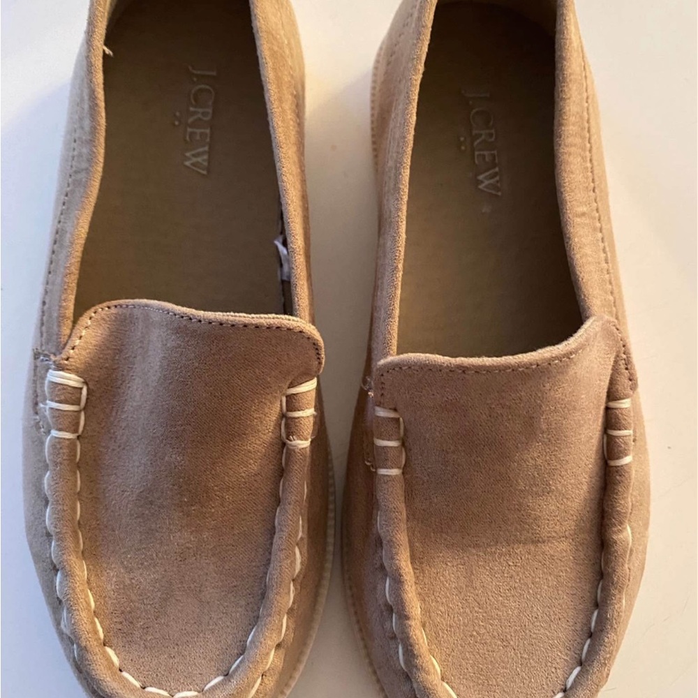 J. Crew Kids Loafers in Tan Suede